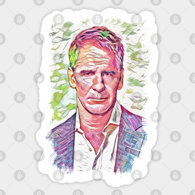 Scott Bakula Abstract Portrait Sticker by Naumovski